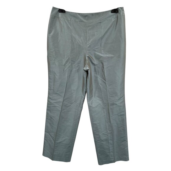 Vtg Talbots Womens Pants Size 16 Silk NWT High Rise Trouser 90s Iridescent Blue - Picture 1 of 8